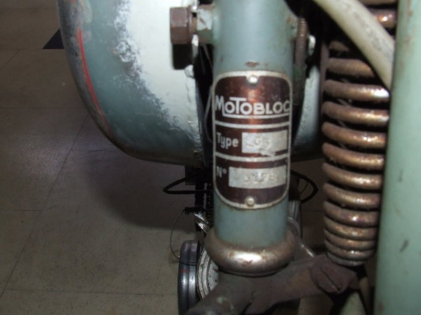 MOTOBLOC CICLOMORE 50 CC 1954